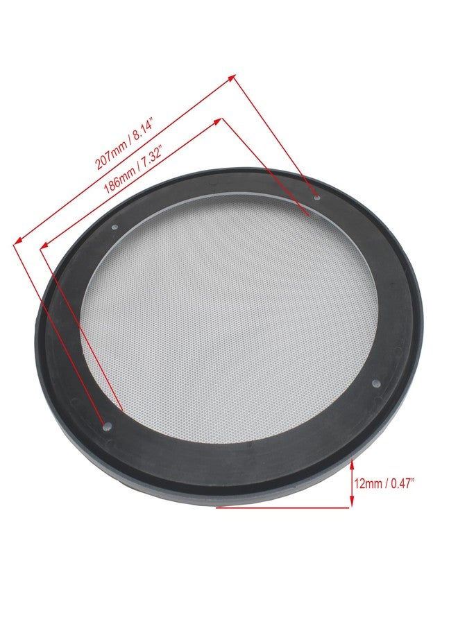 OZXNO غطاءان دائريان لسماعات السقف من OZXNO، قطعتان، لسماعات مقاس 8 بوصات مع براغي (أبيض) - Image 3
