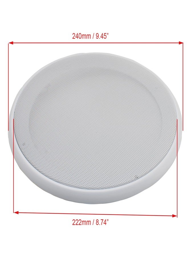 OZXNO غطاءان دائريان لسماعات السقف من OZXNO، قطعتان، لسماعات مقاس 8 بوصات مع براغي (أبيض) - Image 2