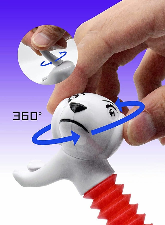 جرويك لعبة كلب الربيع من بوب تيوبز، قطعتان من ألعاب فيدجيت، ألعاب قابلة للتمدد الحسي للكلاب، مرنة ومتغيرة مع صوت بوب، هدية جديدة لتخفيف التوتر لمفضلات حفلات الأطفال - Image 4