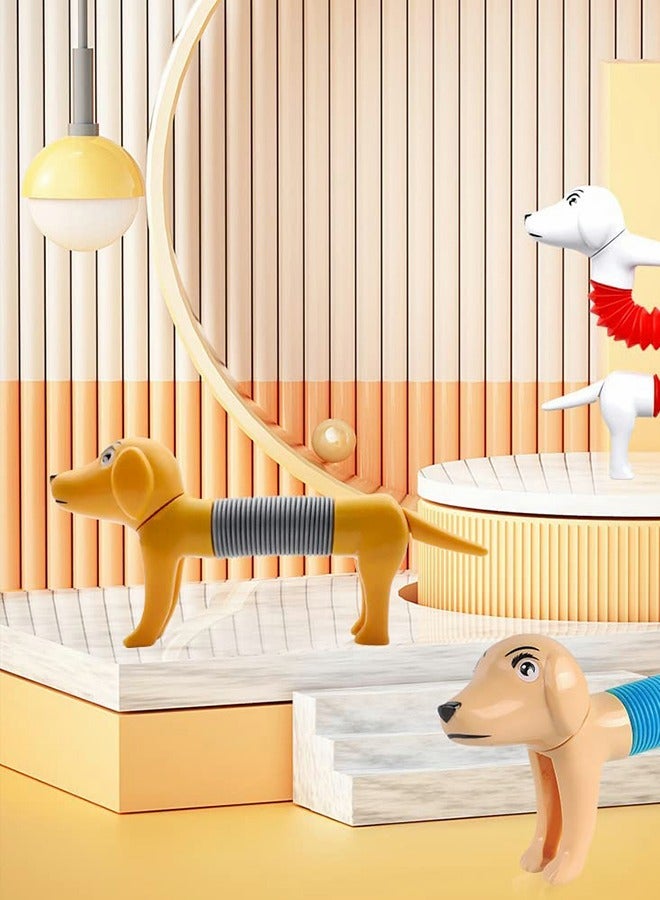 جرويك لعبة كلب الربيع من بوب تيوبز، قطعتان من ألعاب فيدجيت، ألعاب قابلة للتمدد الحسي للكلاب، مرنة ومتغيرة مع صوت بوب، هدية جديدة لتخفيف التوتر لمفضلات حفلات الأطفال - Image 2