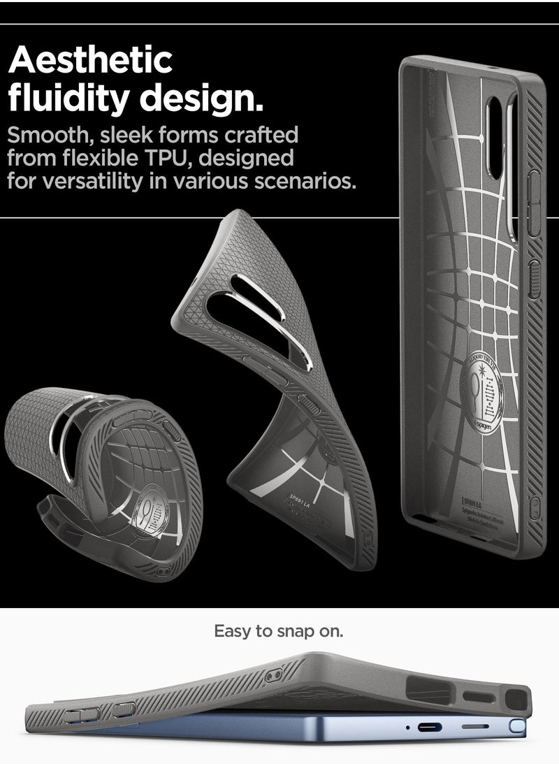Spigen - Liquid Air for Samsung Galaxy S25 ULTRA Case Cover (2025) - Marble Gray - Image 1