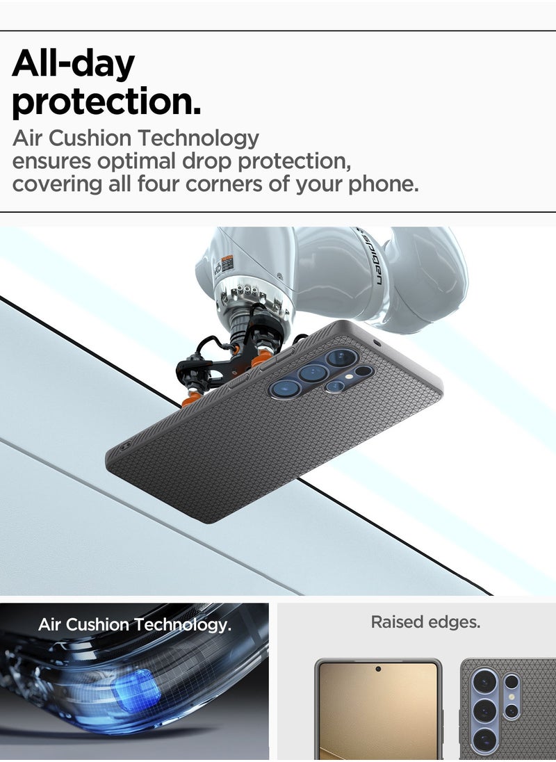 Spigen - Liquid Air for Samsung Galaxy S25 ULTRA Case Cover (2025) - Marble Gray - Image 1