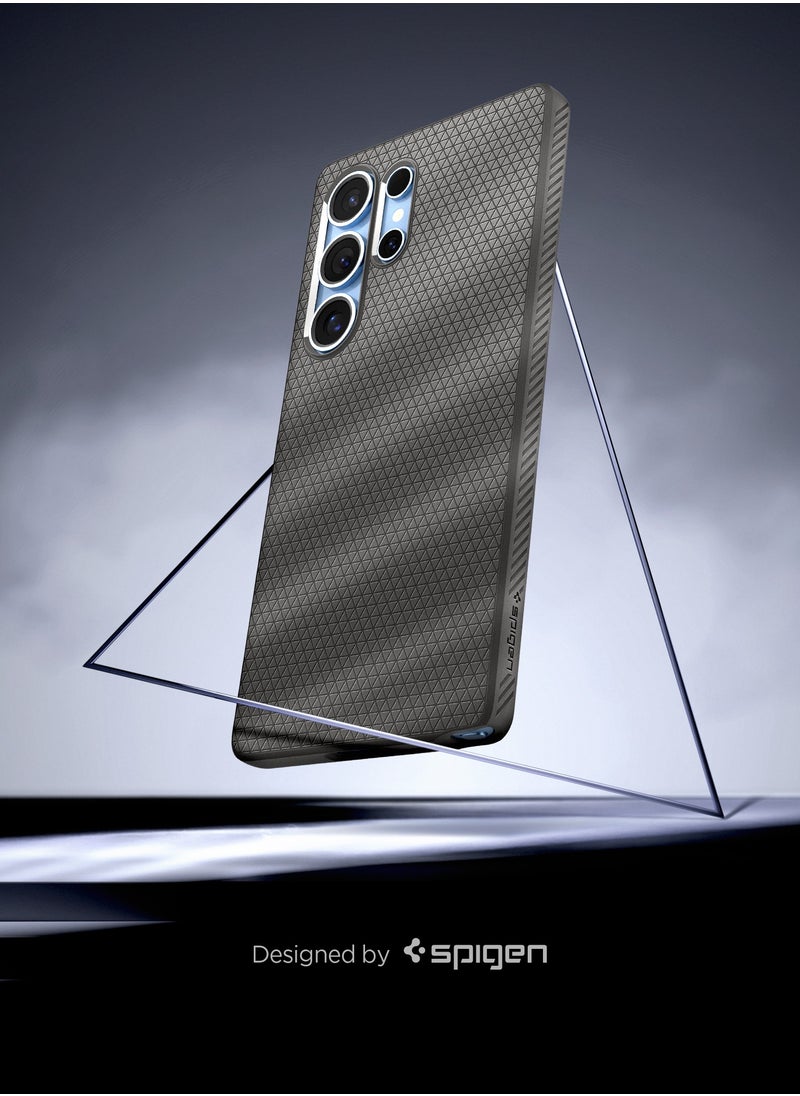 Spigen - Liquid Air for Samsung Galaxy S25 ULTRA Case Cover (2025) - Marble Gray - Image 1