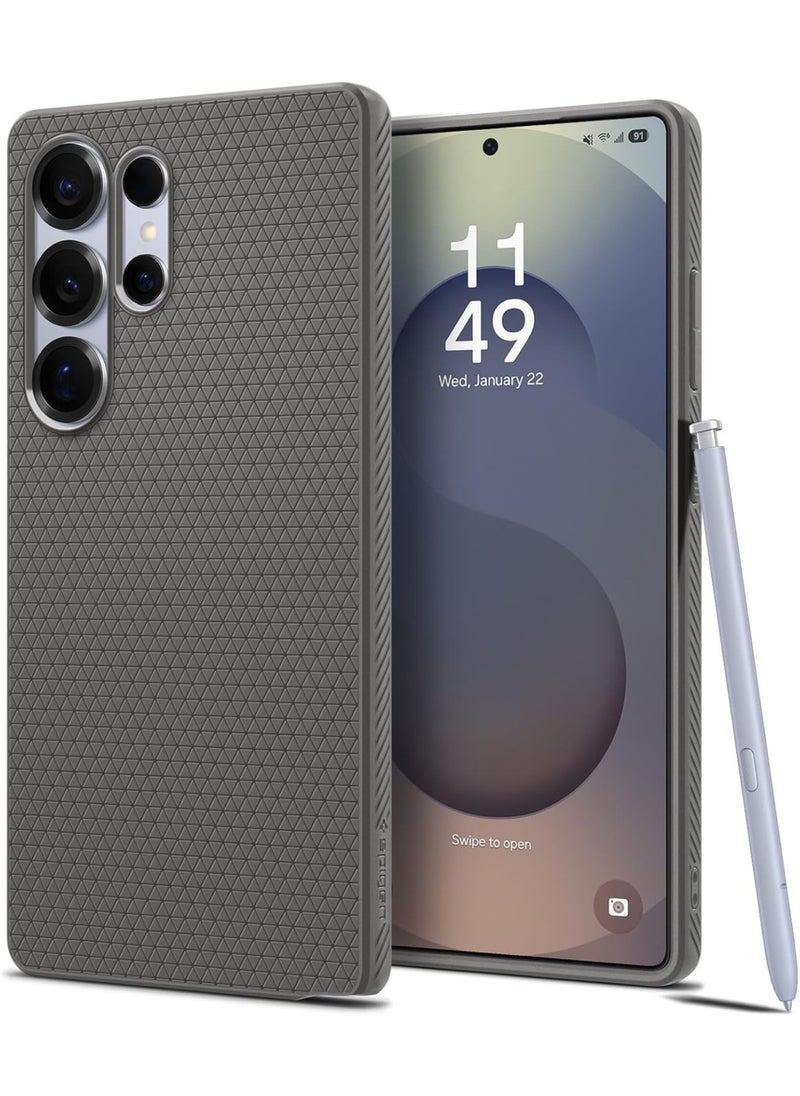 Spigen - Liquid Air for Samsung Galaxy S25 ULTRA Case Cover (2025) - Marble Gray - Image 1