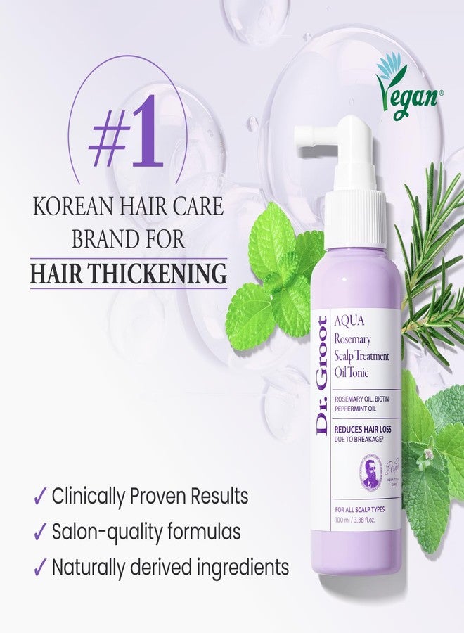 Dr.groot Rosemary Mint Oil Tonic for Hair Growth with Biotin, Hyaluronic Acid, Thickening & Scalp Nourishing. Korean Haircare. Sulfate-Free, Silicon-Free, Paraben-Free (3.38 fl oz/ 100ml) - Image 2