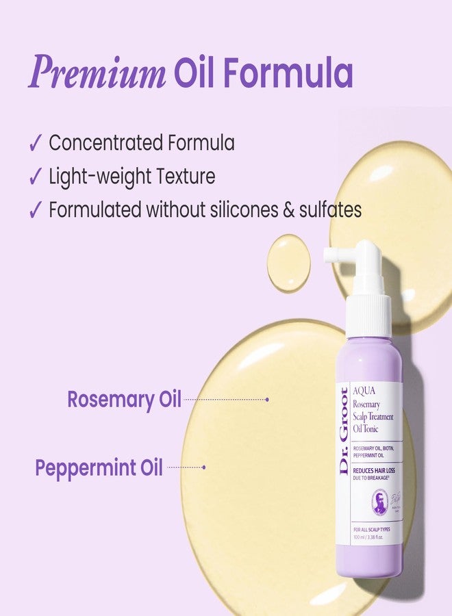 Dr.groot Rosemary Mint Oil Tonic for Hair Growth with Biotin, Hyaluronic Acid, Thickening & Scalp Nourishing. Korean Haircare. Sulfate-Free, Silicon-Free, Paraben-Free (3.38 fl oz/ 100ml) - Image 3