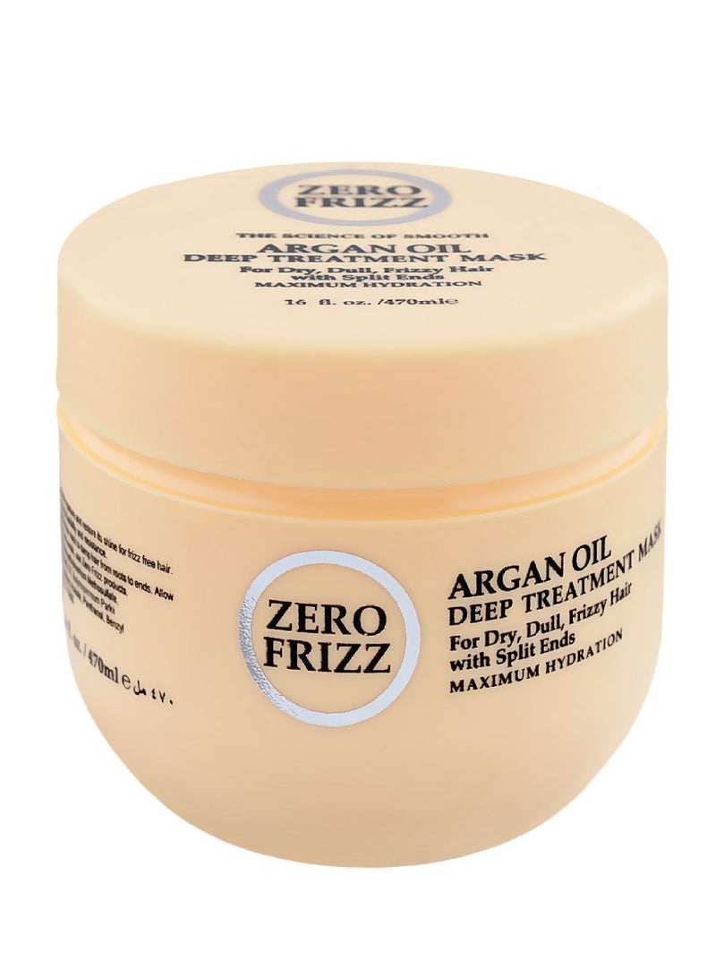 ZERO FRIZZ ARGAN OIL DEEP TREATMENT MASK 470ML