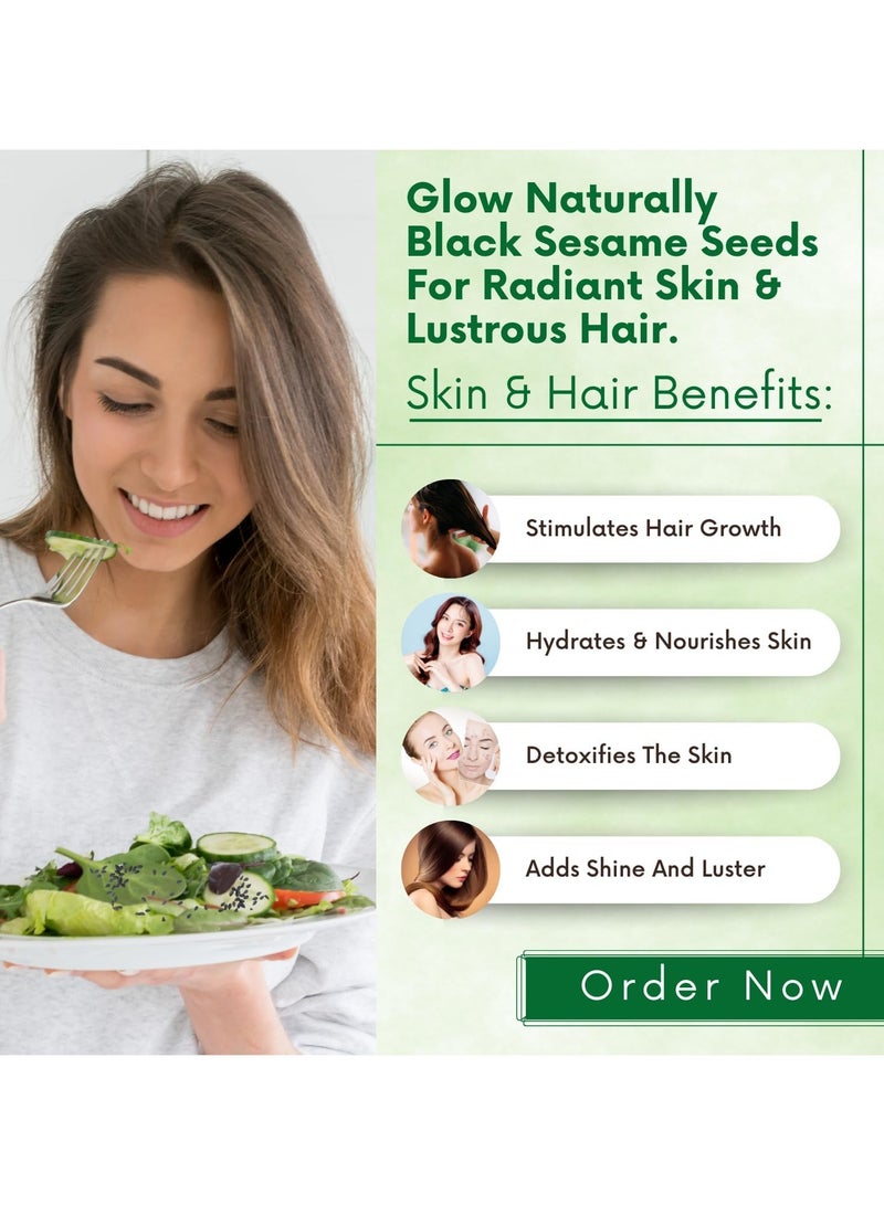 BLISS OF EARTH Raw Flax & Black Sesame Seeds Combo for Weight Loss, Plant-Based Seeds for Eating, Smoothies & Baking, High Protein Superfood Black Sesame & Flax Seed Fiber & Omega-3 Rich – 200g Each - Image 5