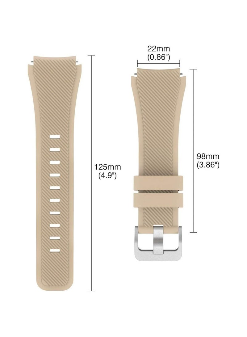 Soft Silicone Watch Band Compatible With Samsung Galaxy Watch 3 Gear S3 Frontier Amazfit Bip/Active Huawei Watch GT 2/2E Bracelet 22-46mm(Red) - Image 3