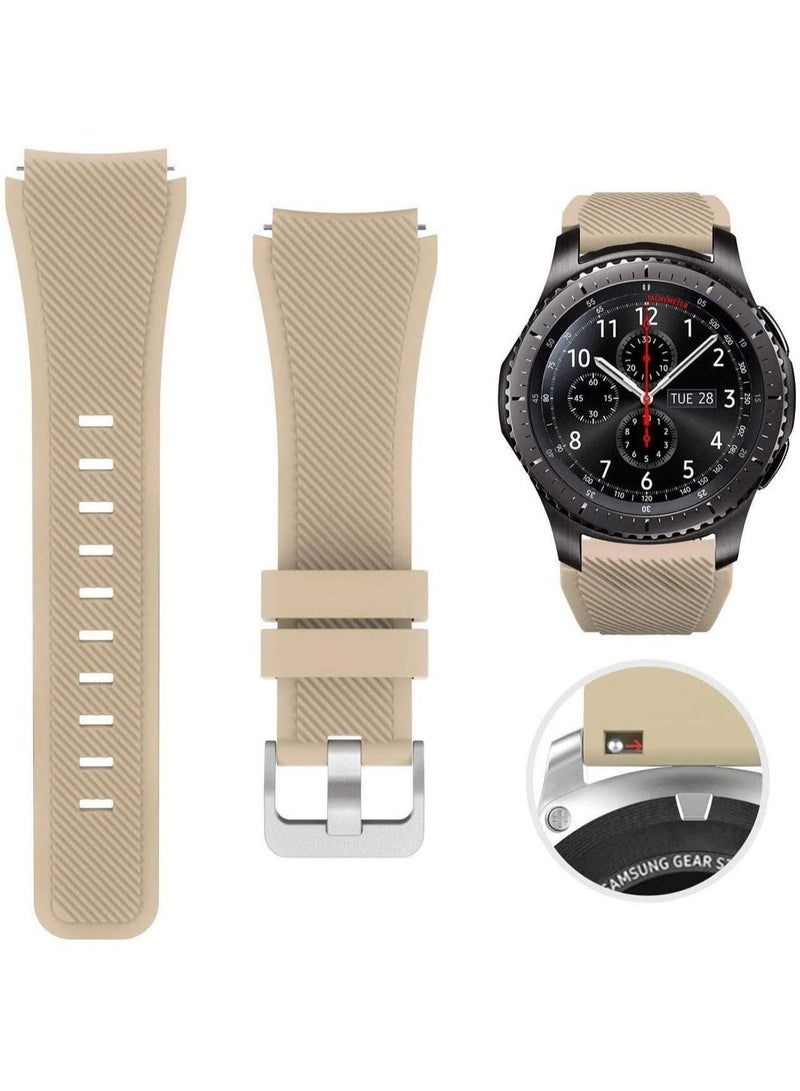 Soft Silicone Watch Band Compatible With Samsung Galaxy Watch 3 Gear S3 Frontier Amazfit Bip/Active Huawei Watch GT 2/2E Bracelet 22-46mm(Red) - Image 1