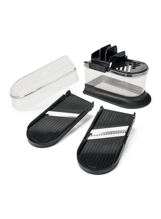 Kyocera Advanced Ceramics 6-Piece Mini Slicer Sets Inludes: Mandoline Slicer; Julienne Slicer; Grater; Storage Container; Handguard - Image 1