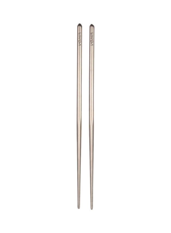 NIBEMINENT 1-Pair Camping Titanium Lightweight Chopsticks 25.00 x 1.00 3.00cm - Image 1