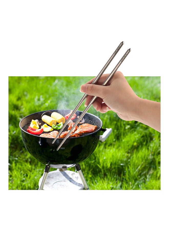 NIBEMINENT 1-Pair Camping Titanium Lightweight Chopsticks 25.00 x 1.00 3.00cm - Image 5