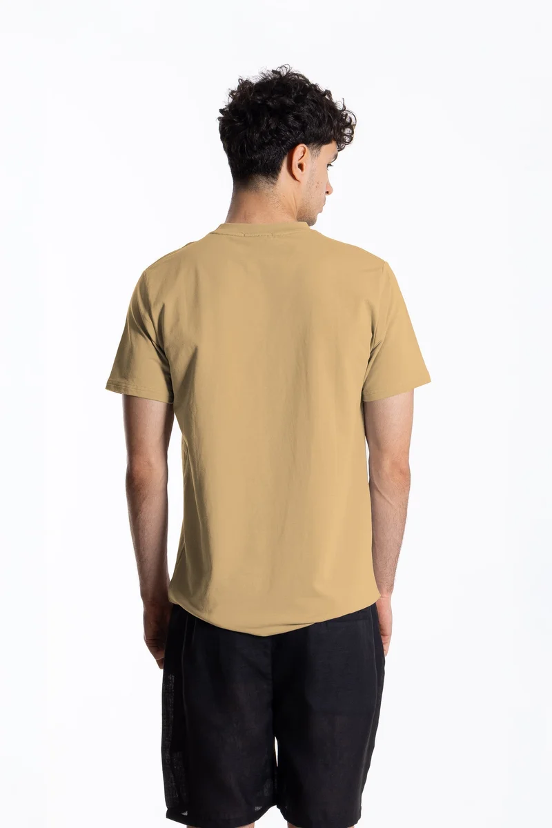 SHAPES SLOGAN PRINTED SLIM T-SHIRT