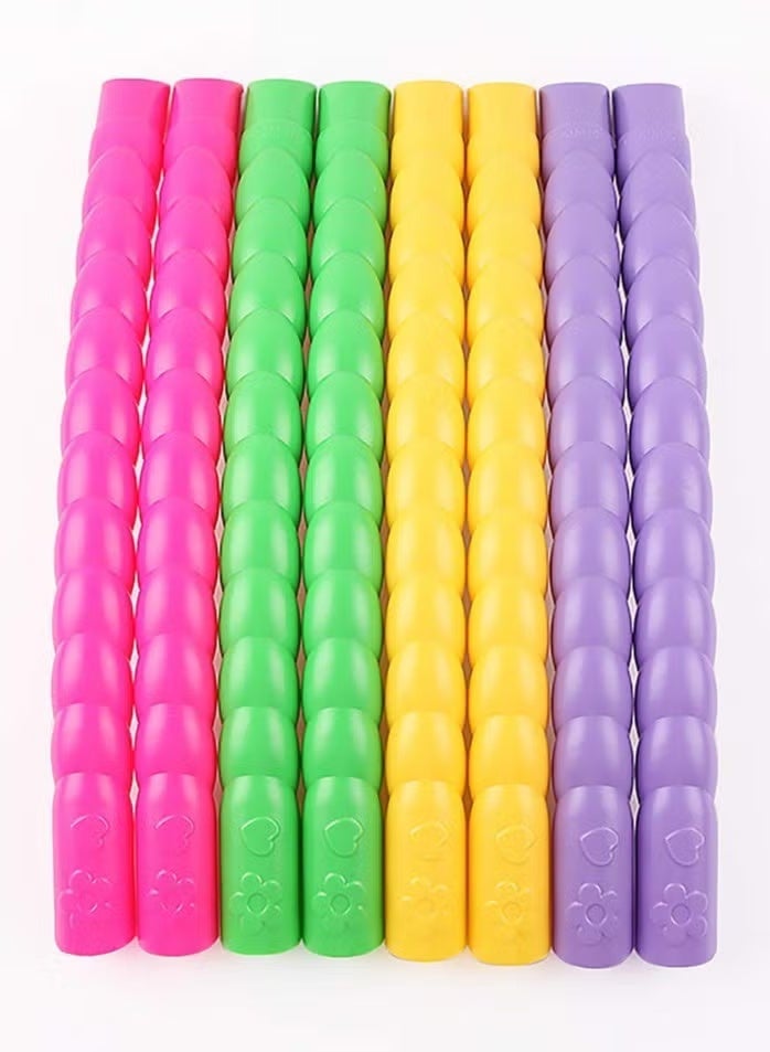 ZNARO Hula Hoops, Hula Hoop Kids Detachable and Adjustable 8 Sections, Plastic Fitness Exercise Hoop Children for Dance, Games, Lose Weight or as a Gift (Multicolour) - Image 4