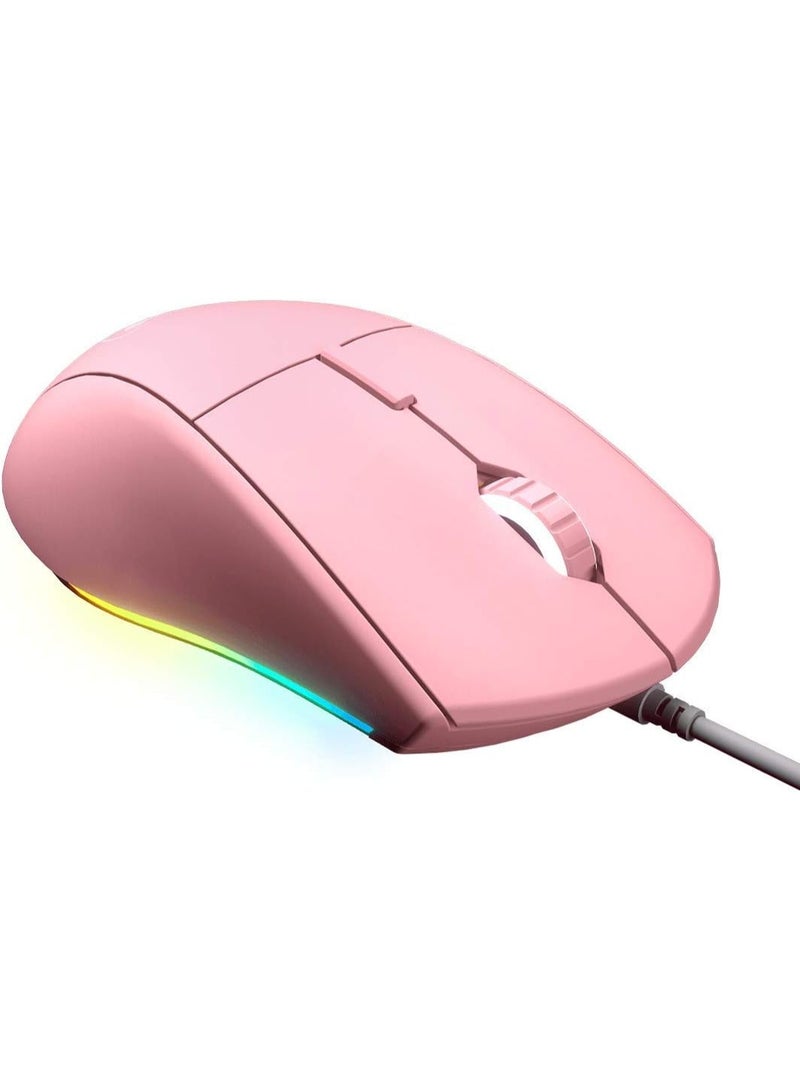 Cougar فأرة الألعاب كوغار مينوس XT، مستشعر بصري، 4000 DPI، معدل استقصاء 1000Hz، FPS، RGB، 6 أزرار قابلة للبرمجة، سلكية - وردي - Image 1