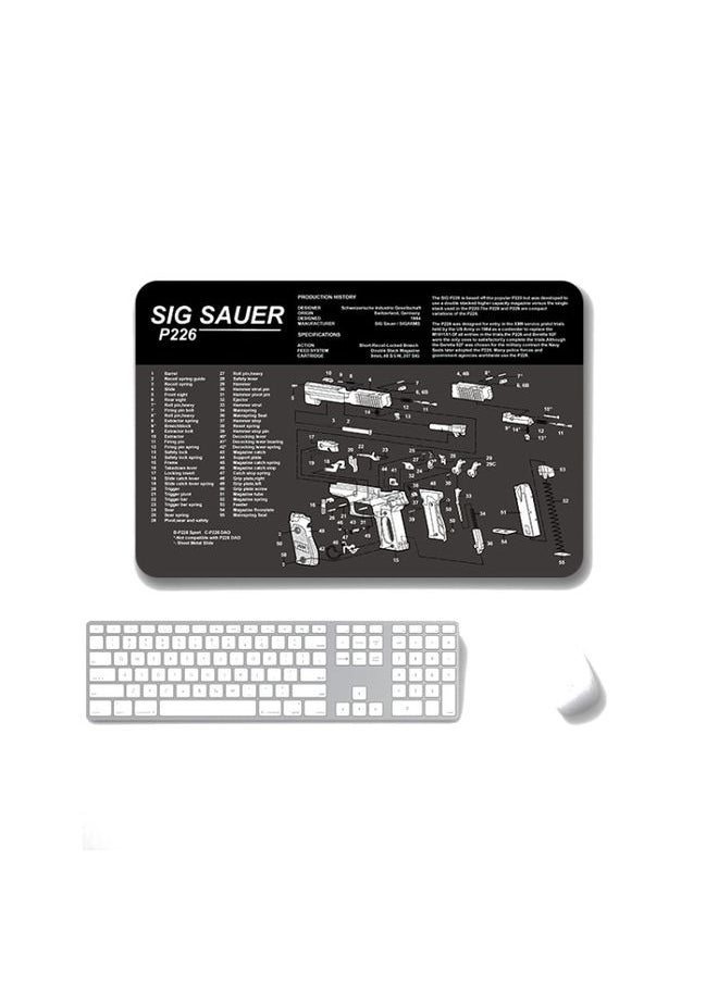 BURAQ 2 PCS Heat Transfer Non-Slip Single-Sided Office Gaming Mouse Pad 2mm(SPS-SigP226)  - Image 1