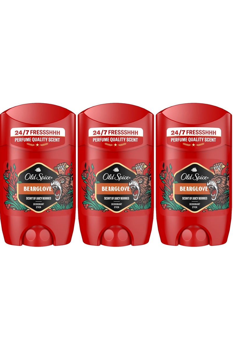 Old Spice Bearglove Deodorant Stick 50ml (Pack of 3)  - Image 2