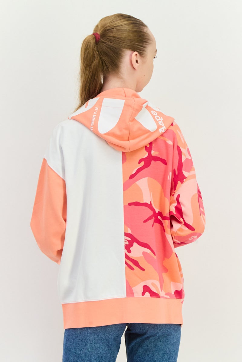 Aape By A Bathing Ape Women Brand Logo Full Zip Hoodie, Multicolor - Image 3