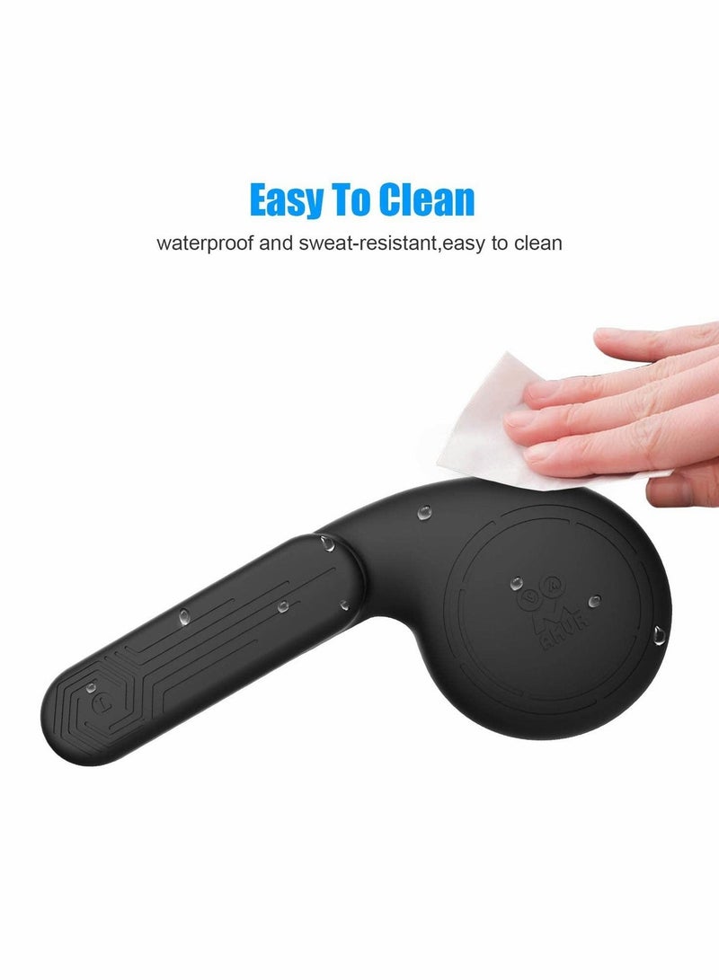 Captaintech Silicone Earmuffs for Oculus Quest 2 VR Enhance Headphone Sound Compatible with Quest 2 Accessories Headphone Extensions (Black, 1 Pair) - Image 5