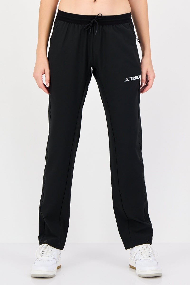 Adidas X Terrex Women Regular Fit Brand Logo Training Jogger Pants, Black - Image 1