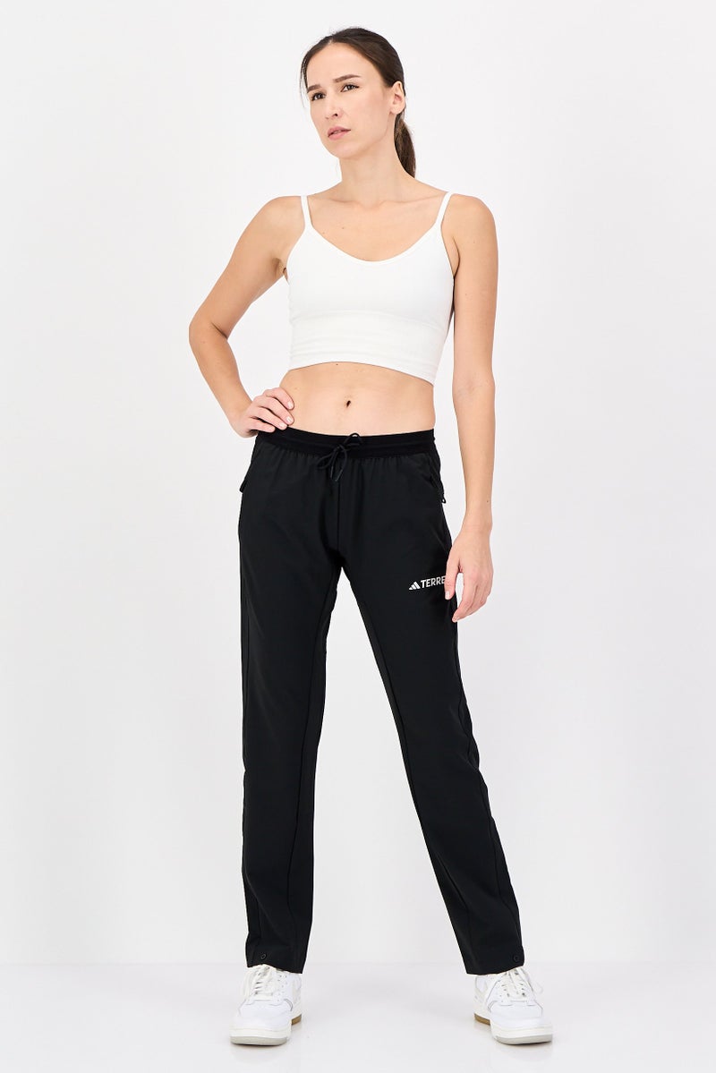 Adidas X Terrex Women Regular Fit Brand Logo Training Jogger Pants, Black - Image 2