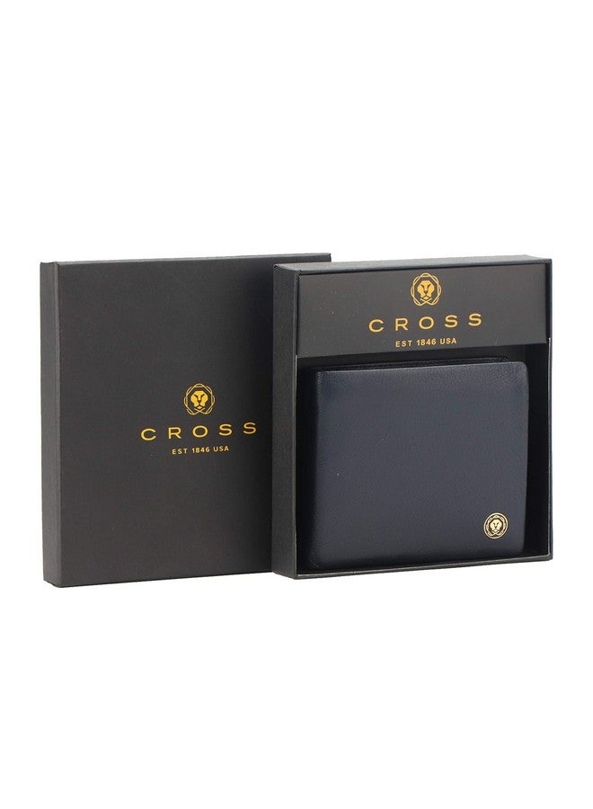 Cross محفظة رجال كروس البحرية الأنيقة من الجلد الطبيعي - أحدث محفظة للرجال مع حافظة للنقود والعملات وبطاقات (AC298072) - Image 4