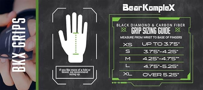bear komplex Black Diamond Hand Grips for at-Home Workouts Like Pull-ups, Weightlifting, WODs with Wrist Straps, Comfort and Support, Hand Coverage to Prevent Rips and Blisters for Men and Women - Image 3