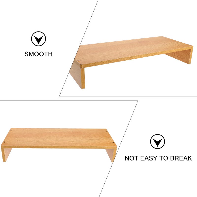 Compact Monitor Stand Riser with Desk Organizer Elevates Screen Reduces Neck Strain - Image 3