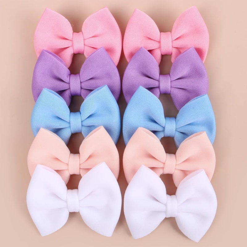 XIMA Puff Fabric Hair Bows with Alligator Clips, 40 Pieces (20 Pairs) for Baby GirlsToddlers Kids Children Adults - Image 5