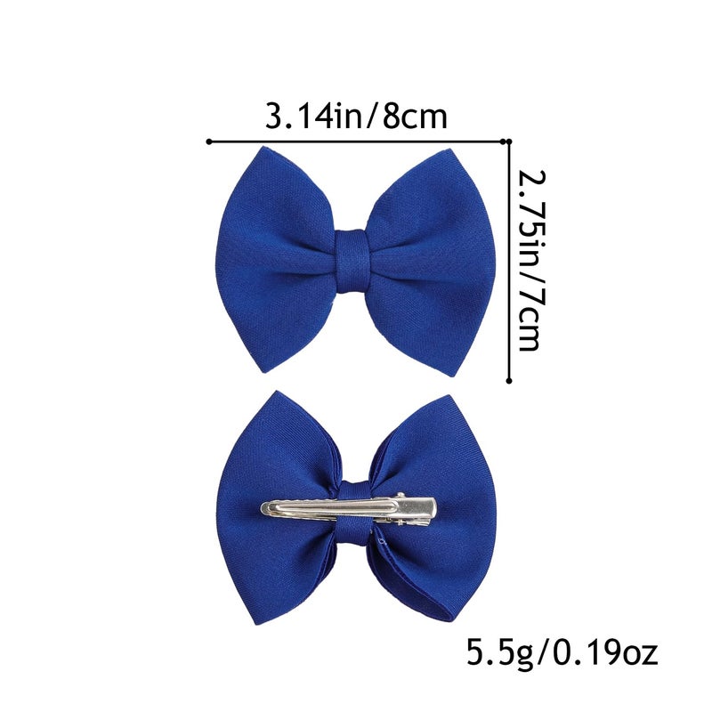 XIMA Puff Fabric Hair Bows with Alligator Clips, 40 Pieces (20 Pairs) for Baby GirlsToddlers Kids Children Adults - Image 4