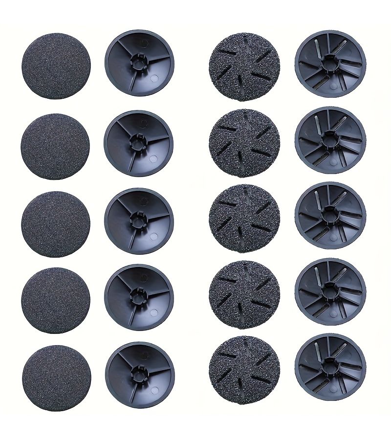 20 Pcs Electric Foot File Replacement Sponge Heads 10 Coarse Grinding Heads 10 Round Grinding Heads Multi Pack Sponge Head - Image 3