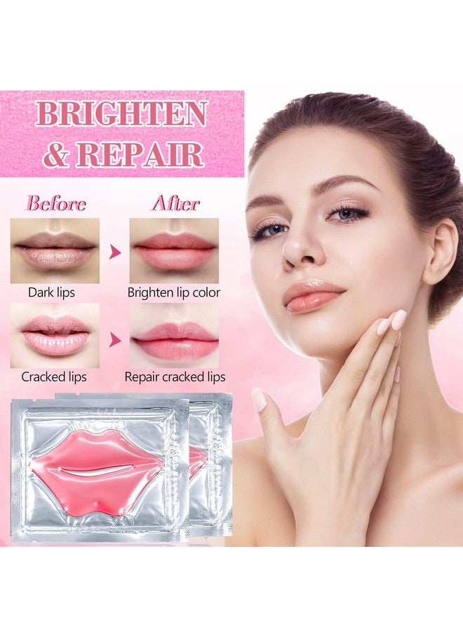 Eakroo 30 Pairs Lip Masks & Eye Mask 24K Collagen Crystal Under Eye Patches For Puffy Eyes And Dark Circles Reduce Lip Wrinkles Remove Dead Skin & Anti Chapped Effectively Nourishes The Lip & Eye Skin - Image 2