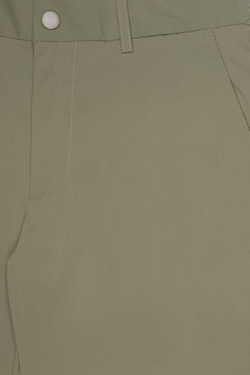 Celio Men Solid Chino Shorts, Green - Image 5