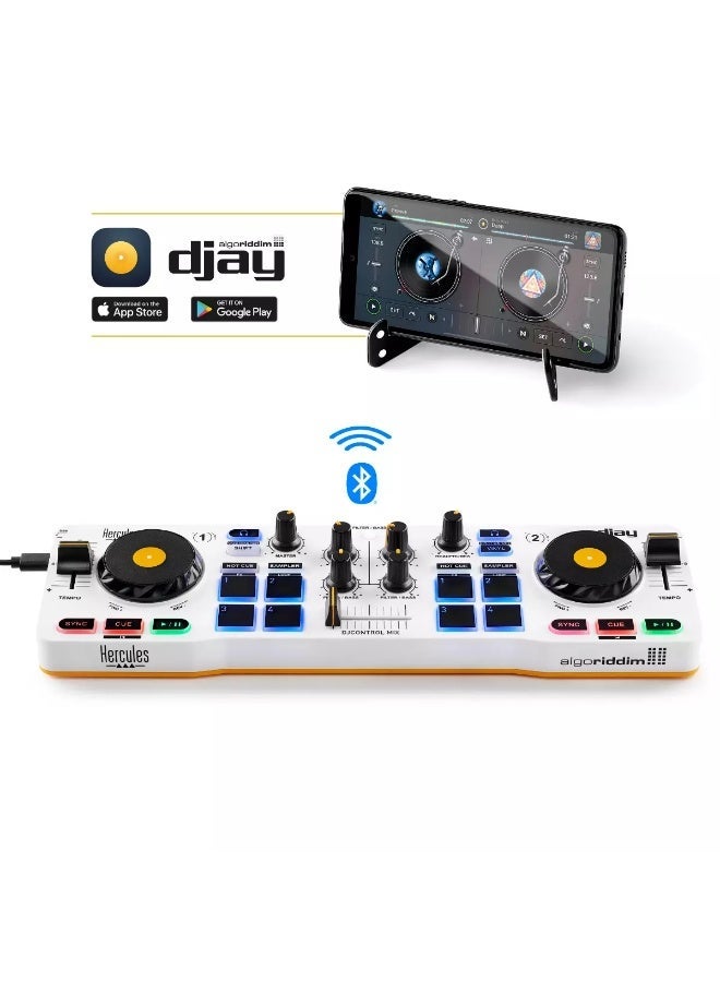 هركليز Hercules DJControl Mix DJ Controller, Compatible with Smartphones and Tablets (iOS/Android) - Image 3