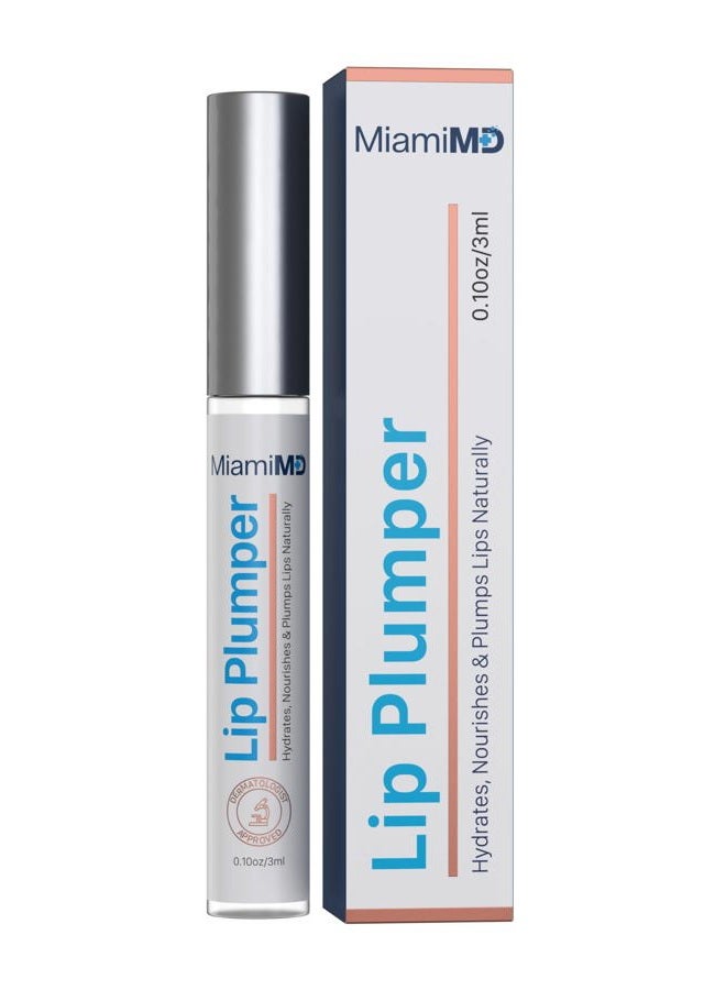 MiamiMD Lip Plumper (3ml) Premium Lip Gloss for Women -Hydrating and Nourishing with Collagen and Vitamin E - Gloss Plumper - Image 1