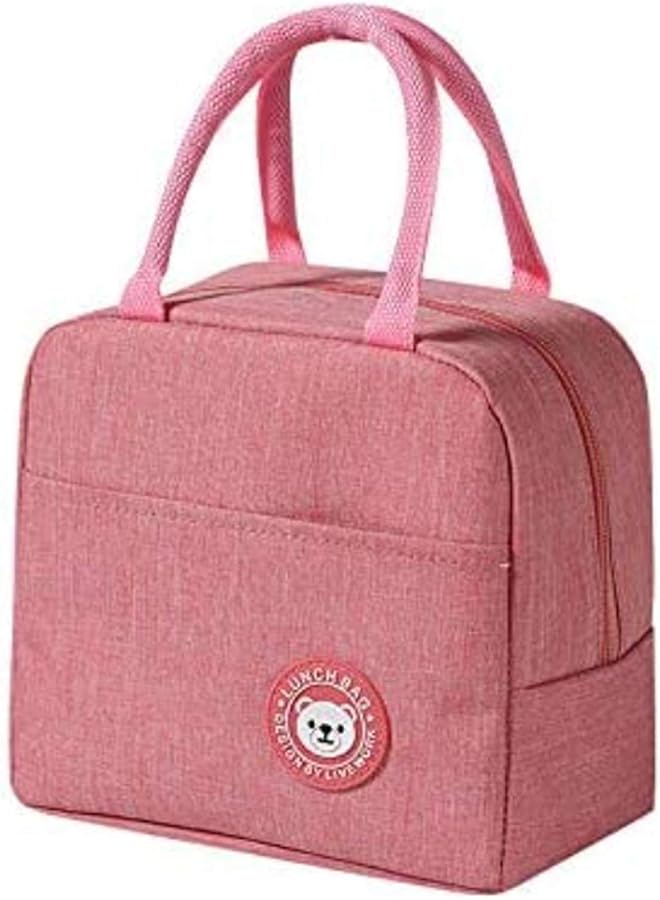 Zaboon Lunch Bags For Women And Men Leakproof Waterresistant Cooler Tote Bag Container For Adults Kids Lightweight Portable Lunch Box For Office Work Outdoor Picnic School(Pink)  - Image 1