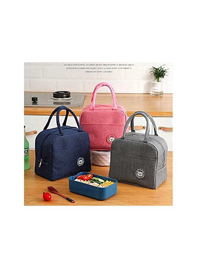 Zaboon Lunch Bags For Women And Men Leakproof Waterresistant Cooler Tote Bag Container For Adults Kids Lightweight Portable Lunch Box For Office Work Outdoor Picnic School(Pink)  - Image 3