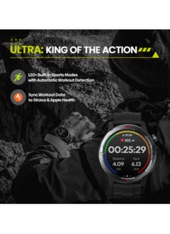 زيبليز ساعة ذكية Zeblaze Stratos 3 Ultra GPS ذكية مدمجة ثنائية النطاق GNSS بوصلة مقياس الارتفاع الجوي 5 ATM عمر بطارية طويل  - Image 4
