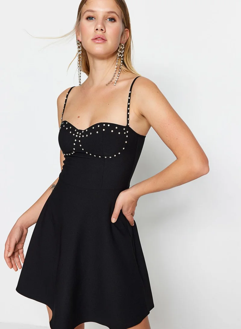 trendyol Strappy Detail Tiered Dress