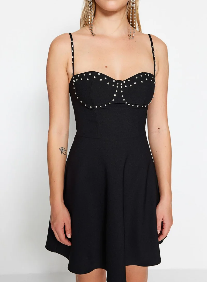 trendyol Strappy Detail Tiered Dress
