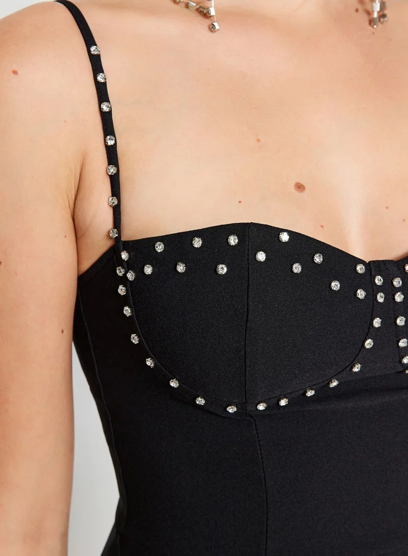 trendyol Strappy Detail Tiered Dress
