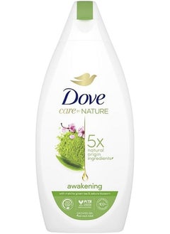 Unilever Dove Care By Nature Awakening Shower Gel Body Wash With Green Tea And Flowers Extract Natural Origin Ingredients Clean Soften Hydrate Skin Plantbased Moisturizers 400Ml (13.5 Fl Oz)  - Image 4