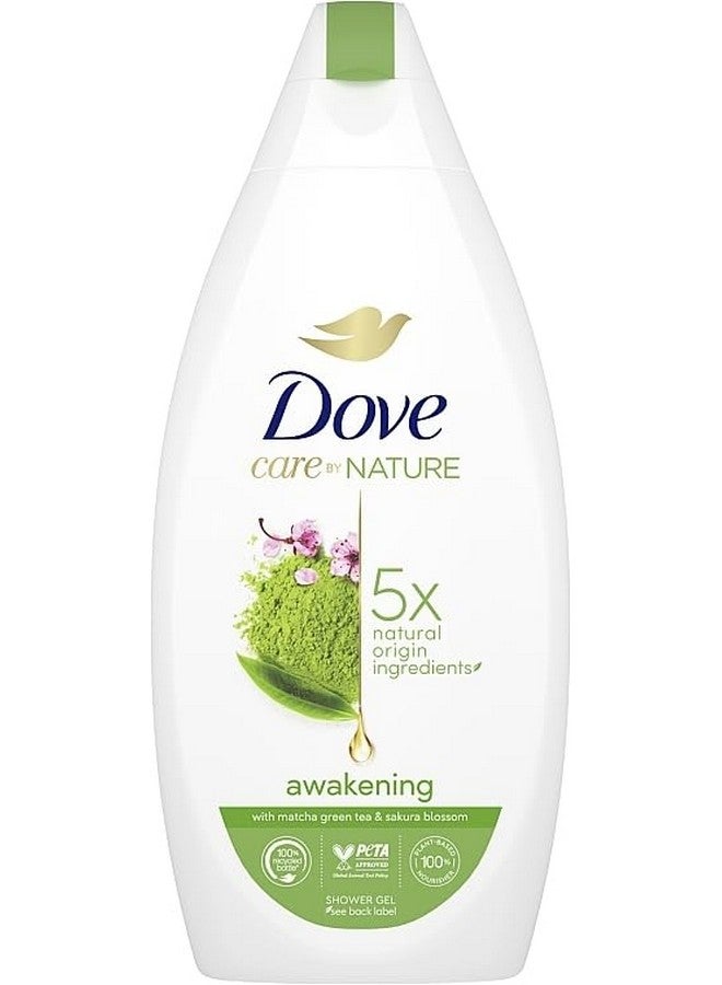 يونيليفر غسول الجسم دوف كير باي ناتشر أويكينج مع مستخلص الشاي الأخضر والزهور، مكونات طبيعية المنشأ، مرطبات نباتية نظيفة وتنعيم البشرة 400 مل (13.5 أونصة سائلة) - Image 4