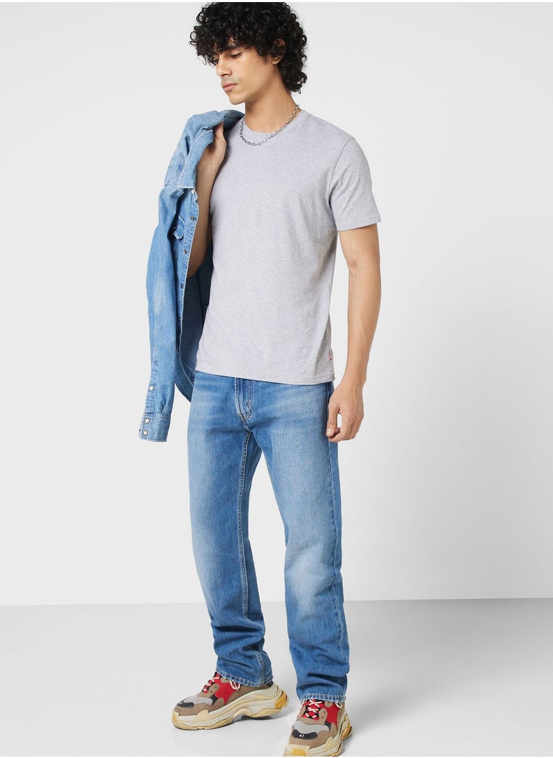 Levi's - Mid Wash Straight Fit Jeans - Image 1