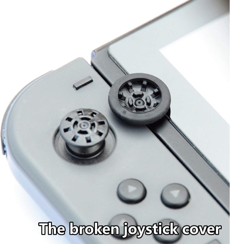 Replacement Joystick Cap Black: Original Material Thumb Stick - Easy Install Repair Part for Nintendo Switch and Switch Lite Joystick Repair - Image 2