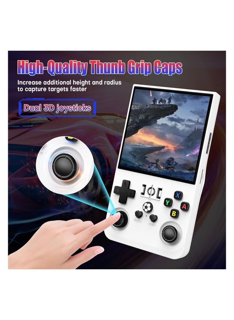 Joshberg R36 Max Retro Handheld Game Console – White, 64GB Built-in 18,000+ Games, 30+ Simulators, 4.0" IPS Screen, Linux System, 4000mAh Rechargeable Battery, Portable Pocket Arcade - Image 4