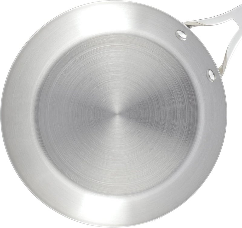 Anolon Nouvelle Stainless Stainless Steel Frying Pan  Fry Pan  Stainless Steel Skillet  8 Inch Silver77270 - Image 3