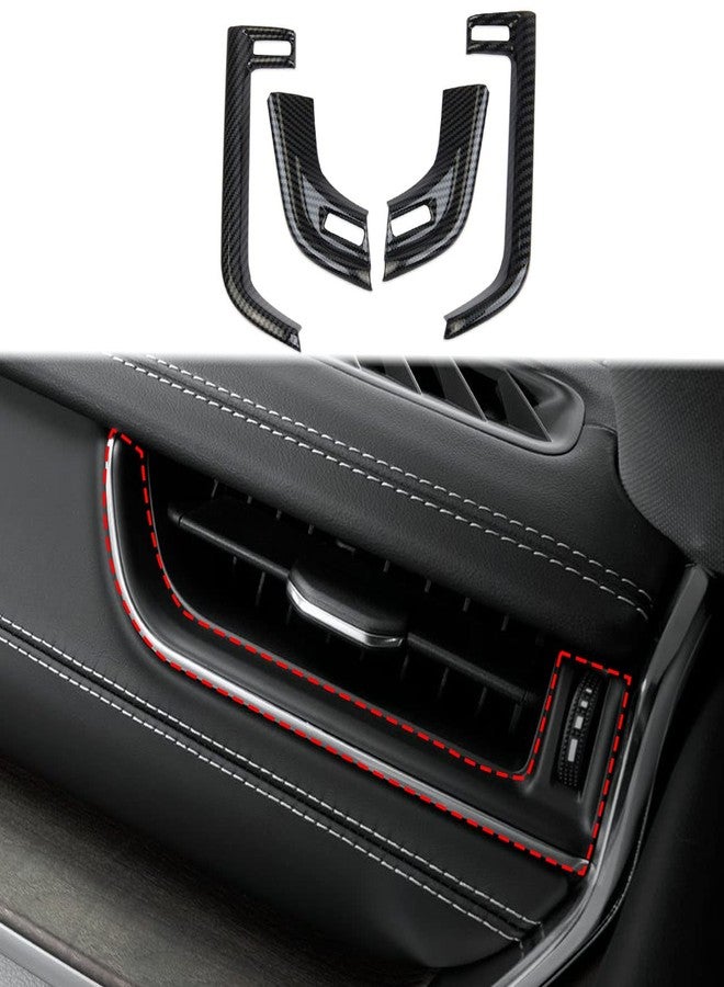 crosselec غطاء فتحات تهوية جانبية للوحة القيادة من ألياف الكربون من كروسليك لسيارة جيب جراند شيروكي L موديل 2021-2022، لسيارة جراند شيروكي 2022 - Image 1