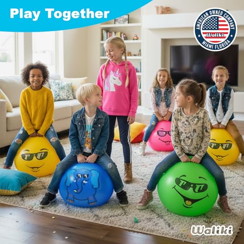 WALIKI Hopper Ball Toys for Boys and Girls 3 4 5 and 6 Years Old | Hippity Hop | Jumping Hopping Cool to for Kids | Bouncy Ball 18" - Image 5